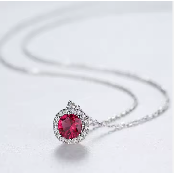 Diamond Halo Necklace