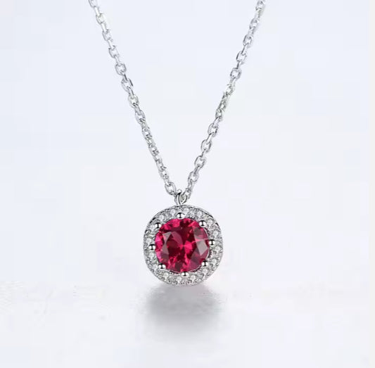 Diamond Halo Necklace