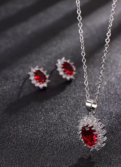 Diamond Halo Necklace