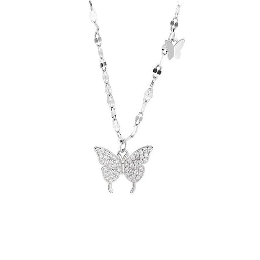 Elegant Butterfly Pendant Necklace