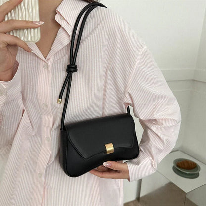 Black Minimalist Shoulder Bag