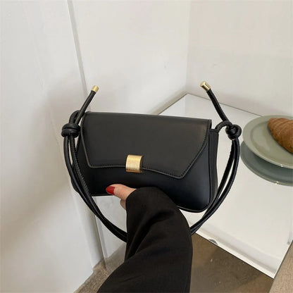 Black Minimalist Shoulder Bag