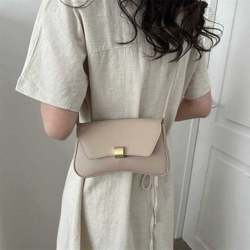 White Minimalist Shoulder Bag