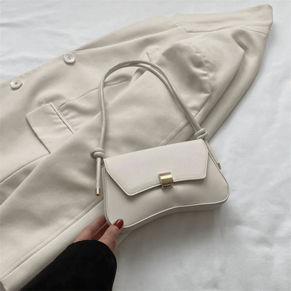 White Minimalist Shoulder Bag