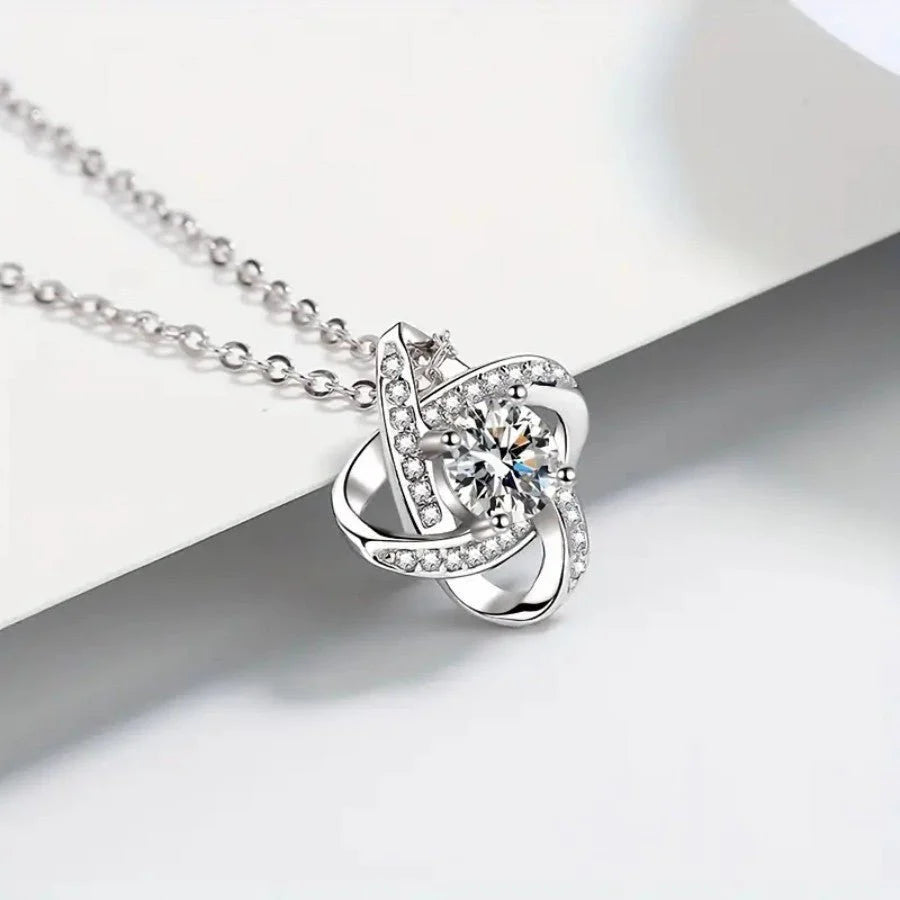 Clavicle Chain Rotating Lucky Pendant