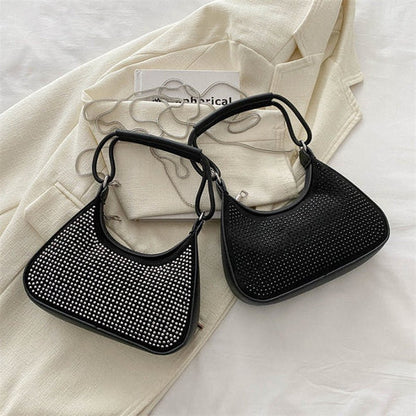 legant Rhinestone Chain Crossbody Bag