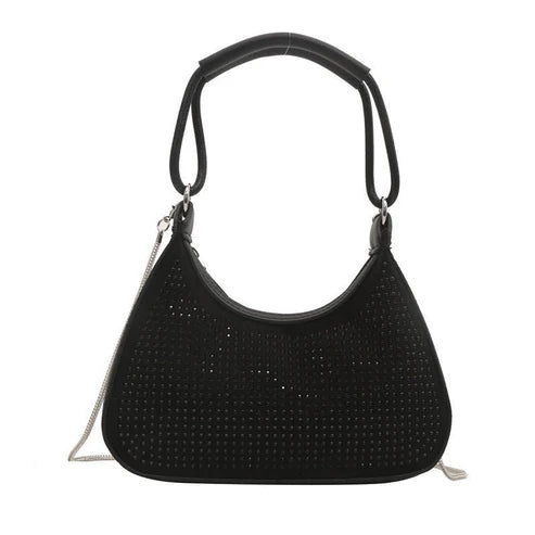 legant Rhinestone Chain Crossbody Bag