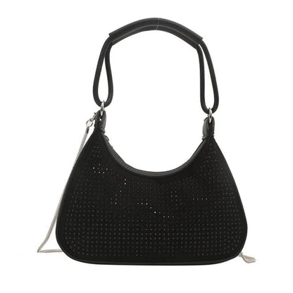 legant Rhinestone Chain Crossbody Bag